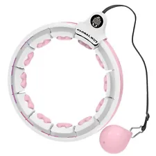 SMART WEIGHTED HULA HOOP WITH DATA RECORDING | NON DROPPING AND ADJUSTABLE HOOP.