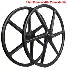 29er Carbon Mountain Bike 6 Ride Wheels Six Spoke Wheelset for Cycling Component