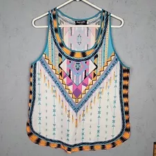 Fancyqe Tank Top Womens Large Aztec Dream Catcher Boho Summer Beach Outdoor