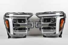 Complete! 2024-2025 Ford F-150 Active LED Chrome Headlight SET Left & Right OEM