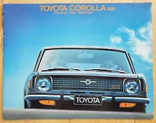 1971 TOYOTA COROLLA 1600 Sales Brochure Vintage Staple-Bound