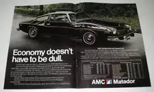 1975 AMC Matador Coupe Car Ad - Doesn't be Dull