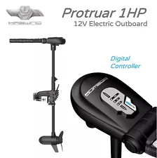 Protruar 1HP Electric Outboard 12V Digimax, 66cm shaft, HASWING Trolling Motors