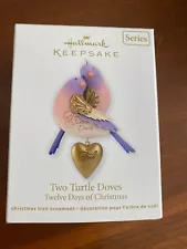 HALLMARK 2012 TWELVE DAYS OF CHRISTMAS TWO TURTLE DOVES ORNAMENT