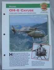 Aircraft of the World Card 73 , Group 3 - Hughes OH-6 Cayuse