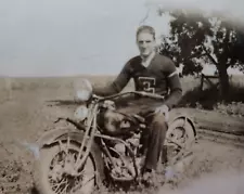 1920's - 30's Photo Album 344 BW Photos Families Farm Children Pets Motorcycle