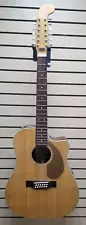 Fender Villager 12-String Acoustic-Electric Guitar Natural Finish w/ Bag - USED