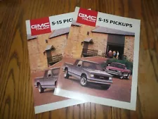 1988 GMC S-15 Pickups Truck Sales Brochure - Vintage - Two for One Price