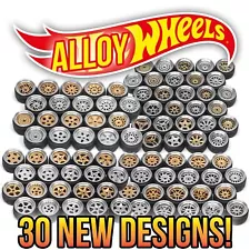 1/64 Scale STANCE ALLOY v4 Wheels - 2 Piece Real Rider Rims Tires Set Hot Wheels