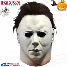 Michael Myers Mask Halloween Full Head Scary Horror Murderer Cosplay-Adult Size