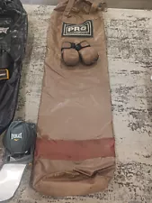 Empty Proboxing 6 Ft Muay Thai Punching Bag With A Pair Of Leather MMA