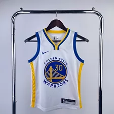 NEW Steph Curry #30 Youth L Golden State Warriors JERSEY NBA BASKETBALL Edwards