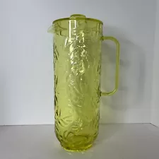 Tabitha Brown for Target Acrylic Yellow Embossed Pitcher