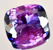 Natural Purple Blue Montana Sapphire 38+ Ct Flawless Certified Loose Gemstone