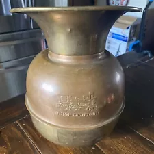 union pacific railroad brass spittoon