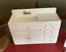 Karen Fuller K & J Miniature Metalworks Dollhouse Kitchen Sink Only