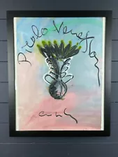 Dale Chihuly ORIGINAL Signed Pastel Painting PICILO VENETIAN