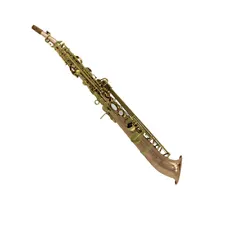 Eastern Music copper body J type curved bell soprano saxophone saxello on sale!