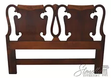 64613EC: HENREDON Queen Or Full Size Walnut & Yew Bed Headboard