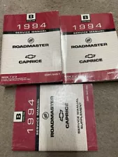 1994 BUICK ROADMASTER CHEVY CAPRICE Service Repair Shop Manual SET WITH SUPPLEME