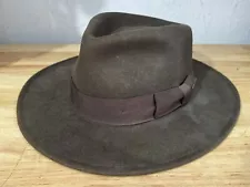 Indiana Jones Fedora Hat Wool Officially Licensed Medium