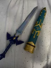 Link's Foam Master Sword with Plastic Scabbard for Cosplay