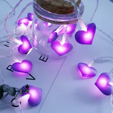 LED Love Heart Fairy String Lights for Wedding Party Garden Valentines Day Decor