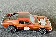 Hot Wheels Redline 1971 Boss Hoss Mustang HK Orange/Red Near Mint Original