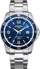 Roamer 862844 41 45 20 Nautic 100 blue silver Stainless Steel Men's Watch NEW