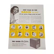 Vintage 1960's The OASIS Air Dryer Sales Literature - RARE