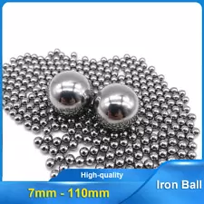 7mm - 110mm Industrial Solid Iron Steel Ball Weldable Sphere Bearings Balls