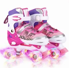 Sowume Adjustable Roller Skates For Girls And Women, Light Up Wheels. Brand New