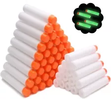 100Pcs Refill Darts Compatible with Nerf N-Strike Elite Modulus Glow in the Dark