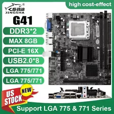 JINGSHA Intel G41 Chipset Motherboard Socket LGA 775 Mainboard SATA2.0 Port DDR3