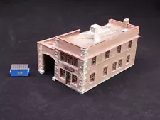 N Scale 2-Story Commercial Building Sandwich Store Painted Weathered + Bonus