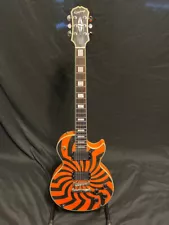 2005 Epiphone Zakk Wylde Signature Les Paul Custom Buzzsaw W/Case