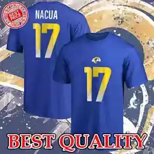 BEST SALE! Puka Nacua #17 Los Angeles Rams Name & Number T-Shirt For Fans