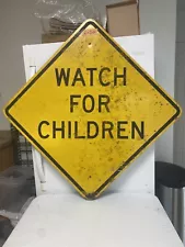 Street Traffic Road Sign (Watch For Children) 30"X 30" 6-50