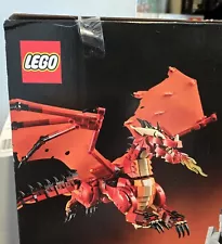 LEGO Red Dragon From 21348 - Dragon's Tale -Contains DRAGON + Instructions ONLY