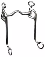 Showman Chrome Plated Walking Horse Bit w/ 5" Mouth