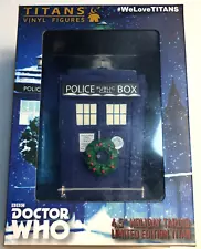 Doctor Who Titans Vinyl Figure Tardis 4.5" Police Public Call Box w Christmas W