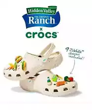 Hidden Valley Ranch Crocs Classic Clog Size 8 Men / 10 Women Brand New rare