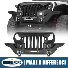 Hooke Road Mad Max Grille & Front Bumper For Jeep Wrangler JK 2007-2018