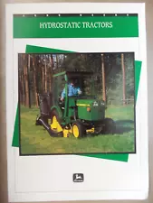 Tractor Sales Brochure - JOHN DEERE Hydrostatic Tractors ( 8 pgs) Farm Machinery