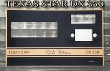 Texas Star Dx 350 ☆ Replacement Faceplate ☆ NOS ☆ Factory OEM