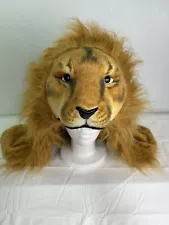 Realistic Lion Headdress Hat Adult Halloween Costume