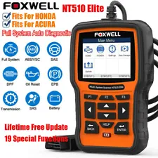 Foxwell NT510Elite For Honda All System ABS SRS DPF TPMS Diagnostic OBD2 Scanner