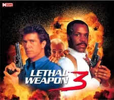 Data East Lethal Weapon 3 LW3 Pinball Machine Translite Alternate Artwork 02