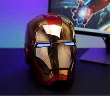 AUTOKING Iron Man MK5 Helmet 1:1 Voice-controlled Wearable Cosplay Prop-Open box