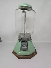 Northwestern Jadite Green Porcelain Gumball Candy Vending Machine No Key (1940)